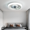 POWERTECH ανεμιστήρας οροφής HLL-0107 με LED φως, 80W, Φ50x12cm, λευκός