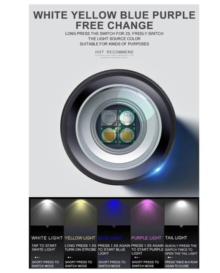 SUPFIRE φακός ψαρέματος SPFR-GF01-A με τρίποδο, 5400mAh, 375m