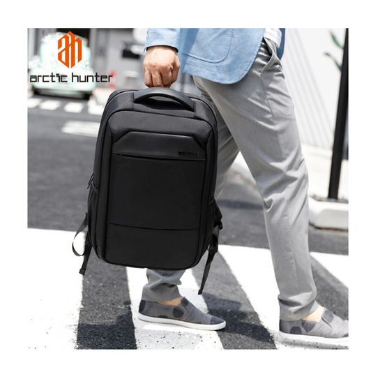 ARCTIC HUNTER τσάντα πλάτης B00111C με θήκη laptop 15.6", 23L, μαύρη