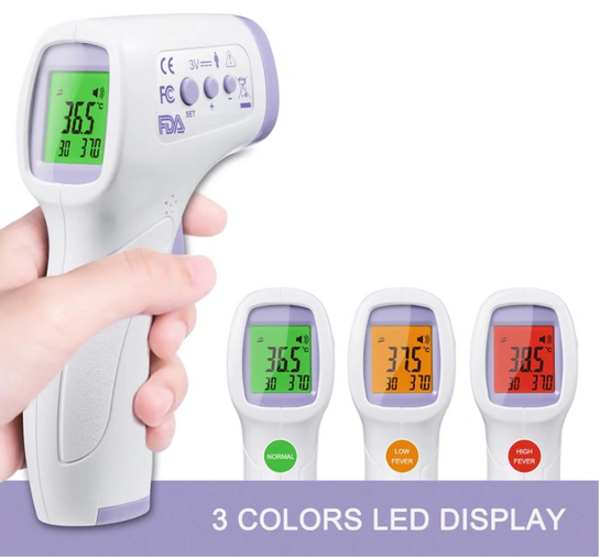 LYFTRACK Ηλεκτρονικό θερμόμετρο υπερύθρων με οθόνη IR988, λευκό