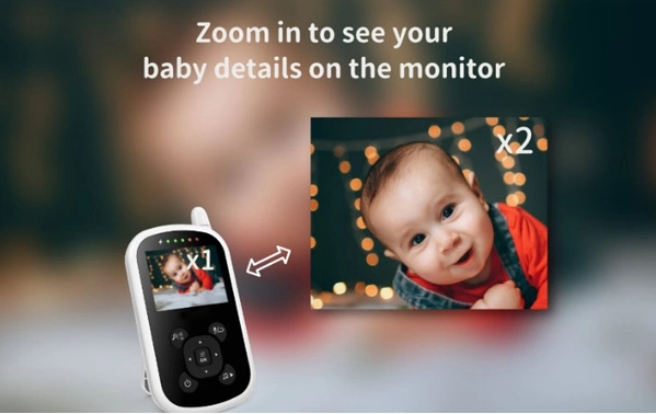 POWERTECH ενδοεπικοινωνία μωρού PT-1186, κάμερα & οθόνη 2.4", 480p, PTZ