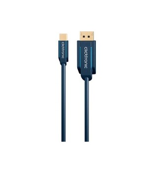 CLICKTRONIC καλώδιο DisplayPort σε DisplayPort Mini 70738, 2m, μπλε
