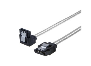 POWERTECH Καλώδιο SATA III 7pin σε 7pin 90° CAB-W034, flat, 0.3m