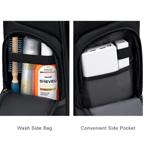 ARCTIC HUNTER τσάντα πλάτης B00683 με θήκη laptop 15.6", USB, 20.5L, μαύρη