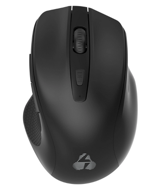 POWERTECH wireless mouse PT-1250, 2.4GHz & Bluetooth, 1600DPI, black